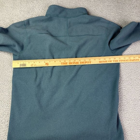 The North Face Men's Medium Blue Long Sleeve Full Zip Pocket Active Sweater Used - Picture 8 of 11